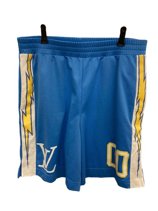 Louis Vuitton Sporty Jersey Short with Patch Blue