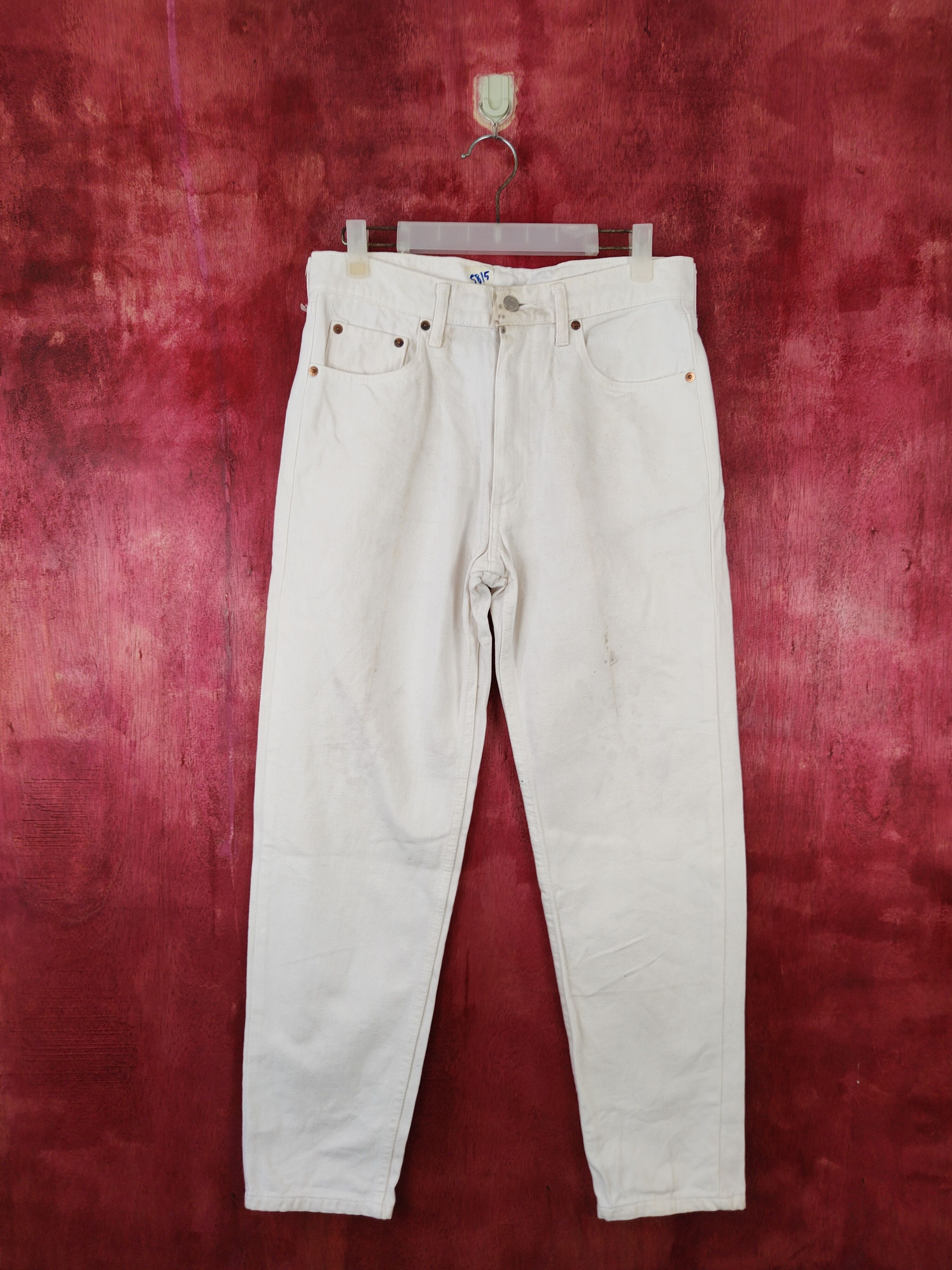 Levi's Levi's White faded casual Denim Pants #S588 Size US 30 / EU 46 - 1 Thumbnail