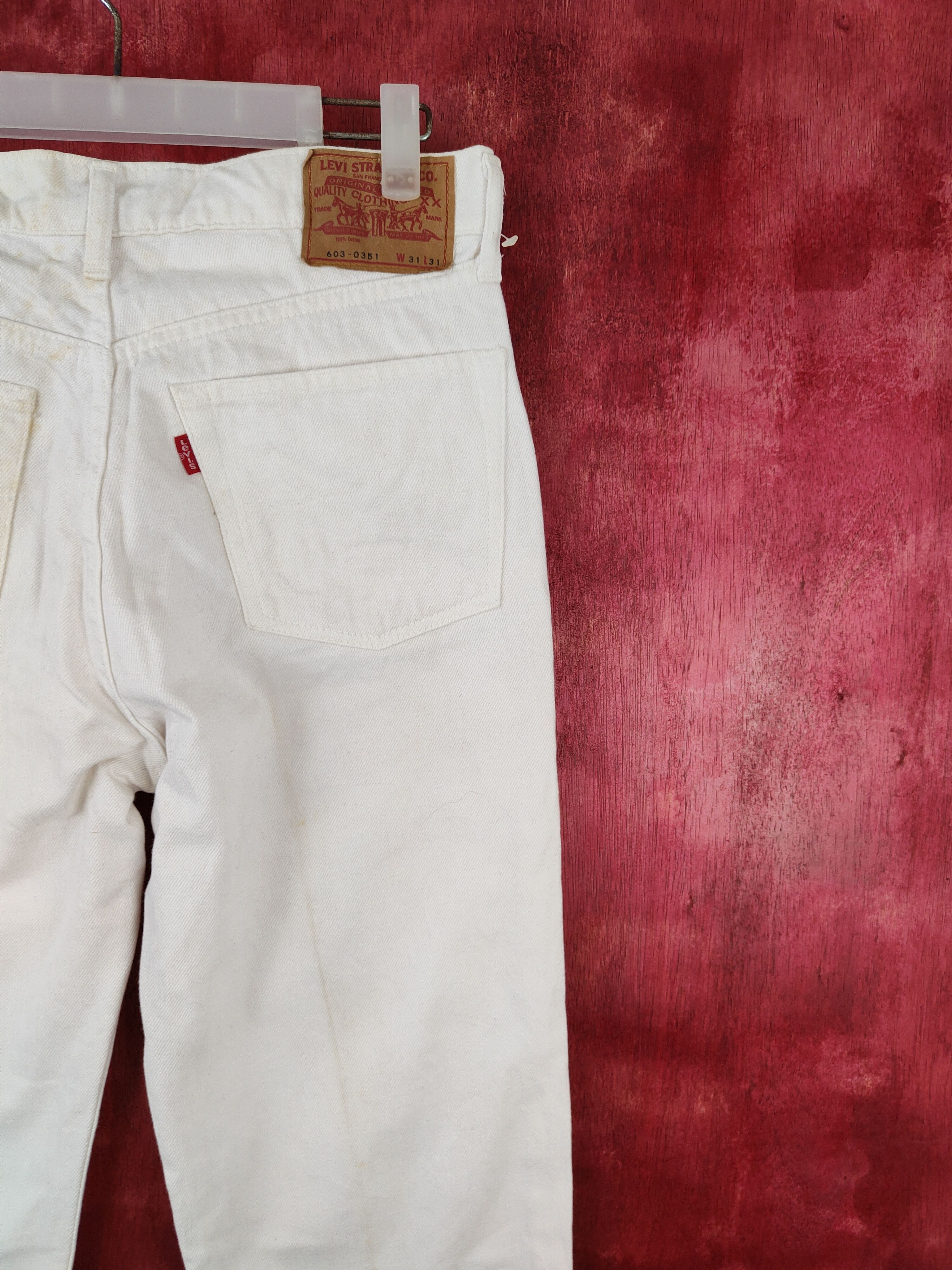 Levi's Levi's White faded casual Denim Pants #S588 Size US 30 / EU 46 - 11 Thumbnail