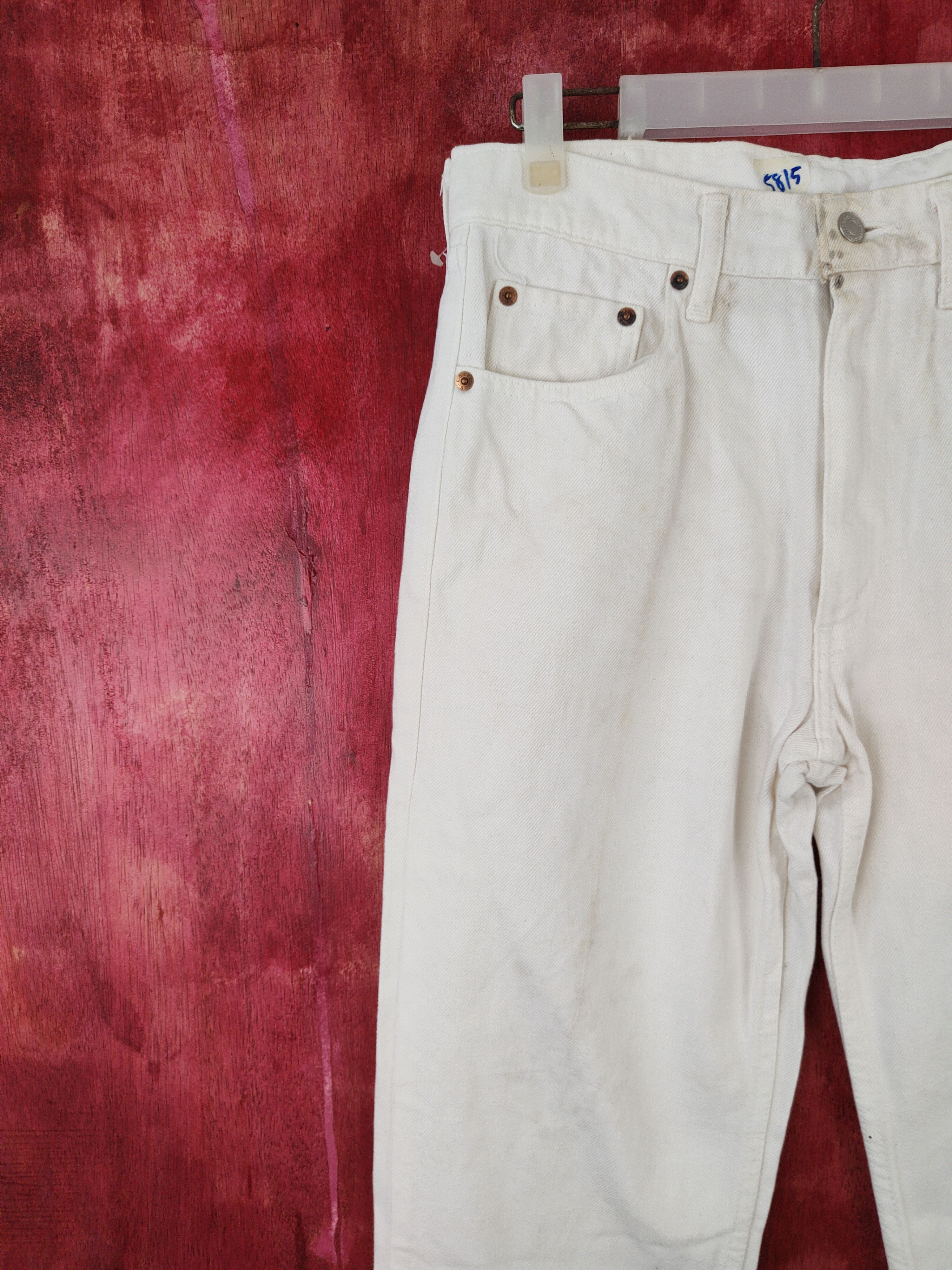 Levi's Levi's White faded casual Denim Pants #S588 Size US 30 / EU 46 - 3 Thumbnail