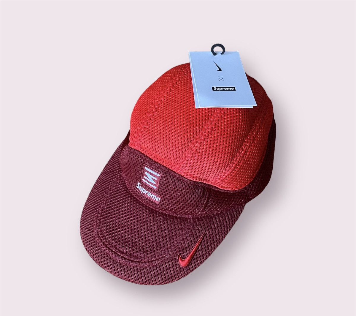 Supreme Nike Shox Running Hat Red Hype Clothinga, 48% OFF