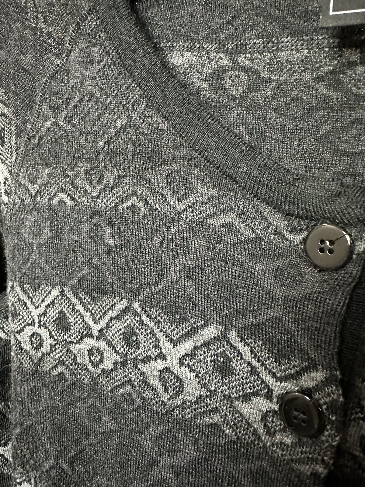 Designer Eva & Claudi Wool Knitted Grey Zip Pocket Cardigan Size L / US 10 / IT 46 - 11 Thumbnail