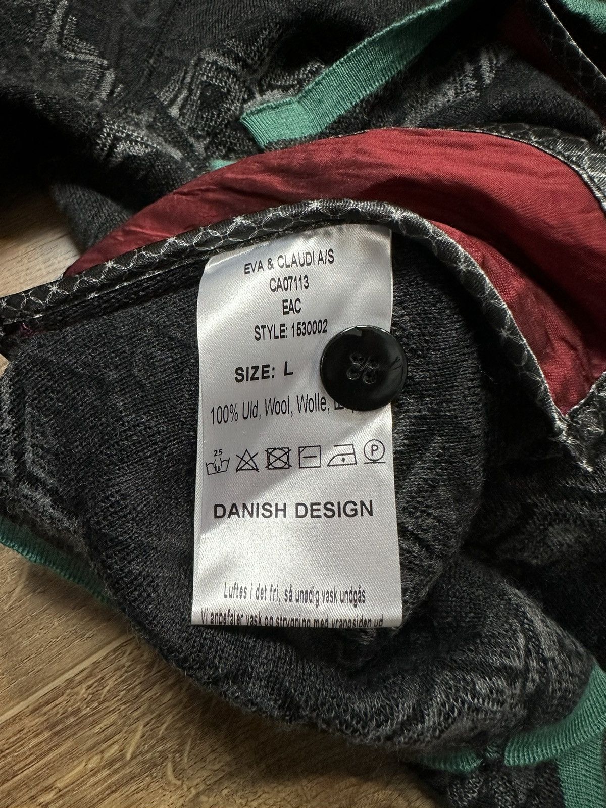 Designer Eva & Claudi Wool Knitted Grey Zip Pocket Cardigan Size L / US 10 / IT 46 - 15 Thumbnail