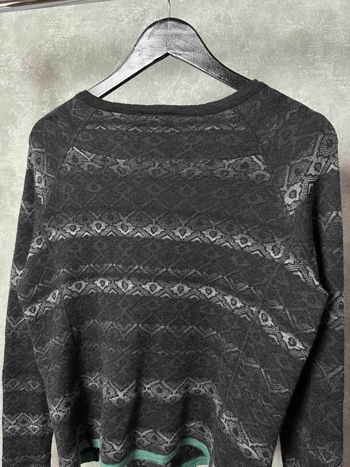 Designer Eva & Claudi Wool Knitted Grey Zip Pocket Cardigan Size L / US 10 / IT 46 - 13 Thumbnail