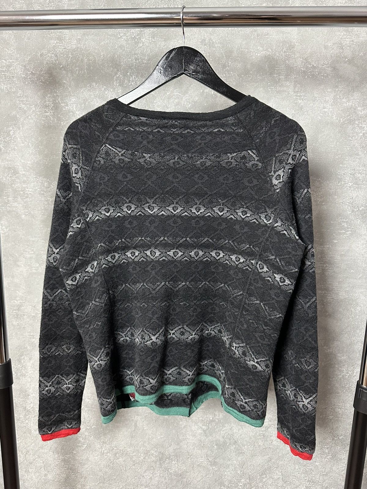 Designer Eva & Claudi Wool Knitted Grey Zip Pocket Cardigan Size L / US 10 / IT 46 - 12 Thumbnail