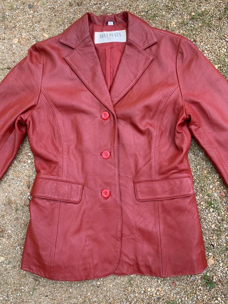 Balmain Balmain Leather Jacket Size M / US 6-8 / IT 42-44 - 5 Thumbnail