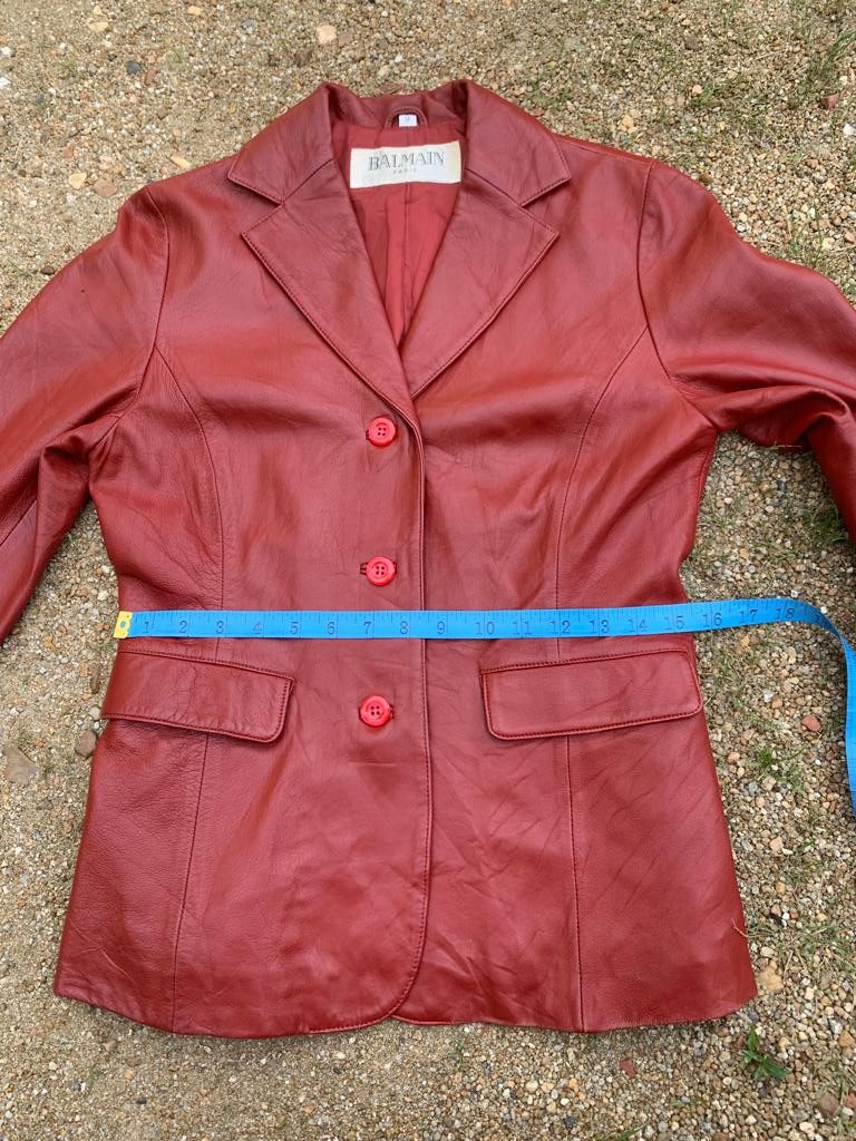 Balmain Balmain Leather Jacket Size M / US 6-8 / IT 42-44 - 17 Thumbnail