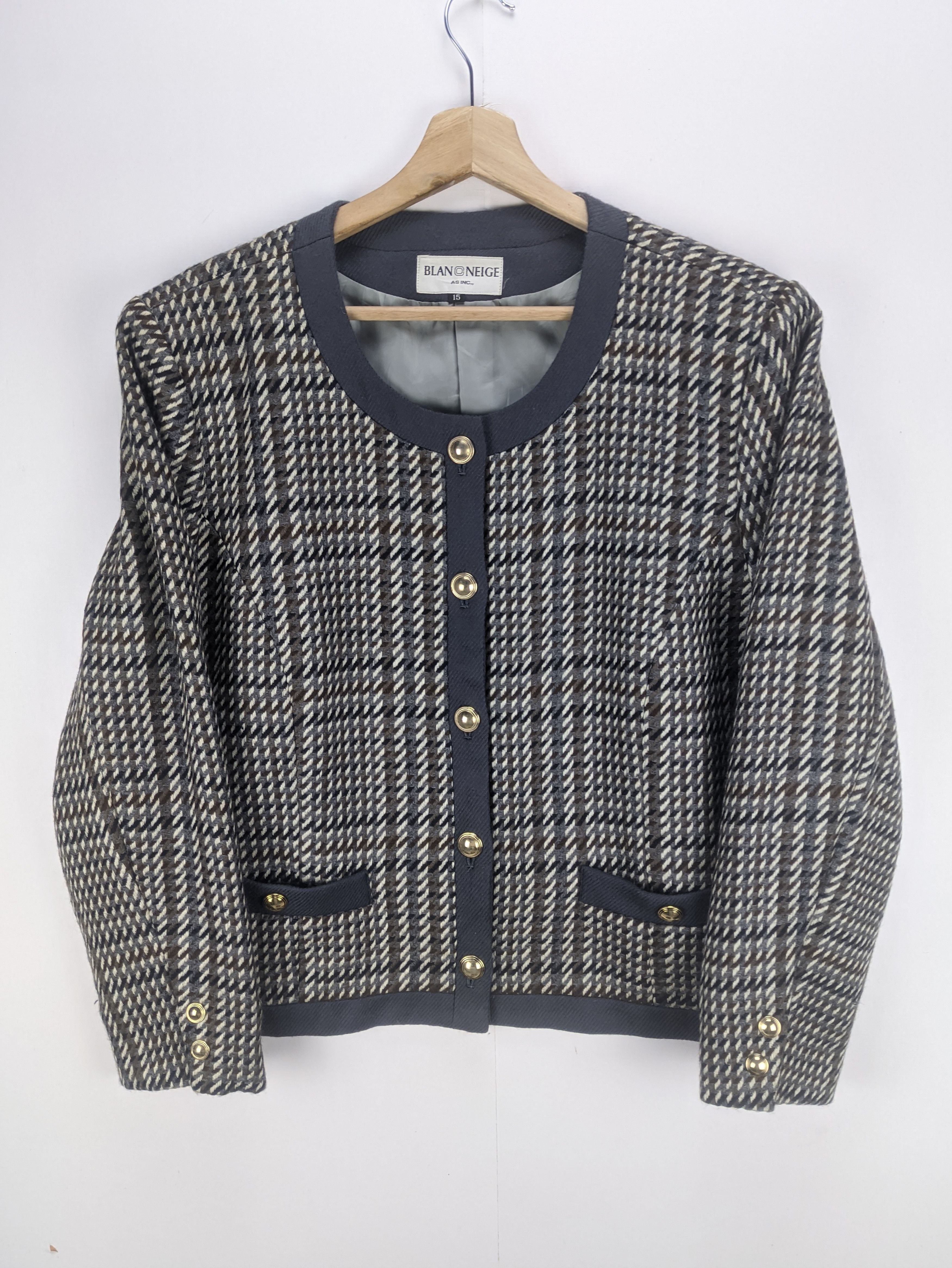 Japanese Brand Steals🔥Vintage Cardigan Coat Jacket by Blancneige Size M / US 6-8 / IT 42-44 - 6 Thumbnail