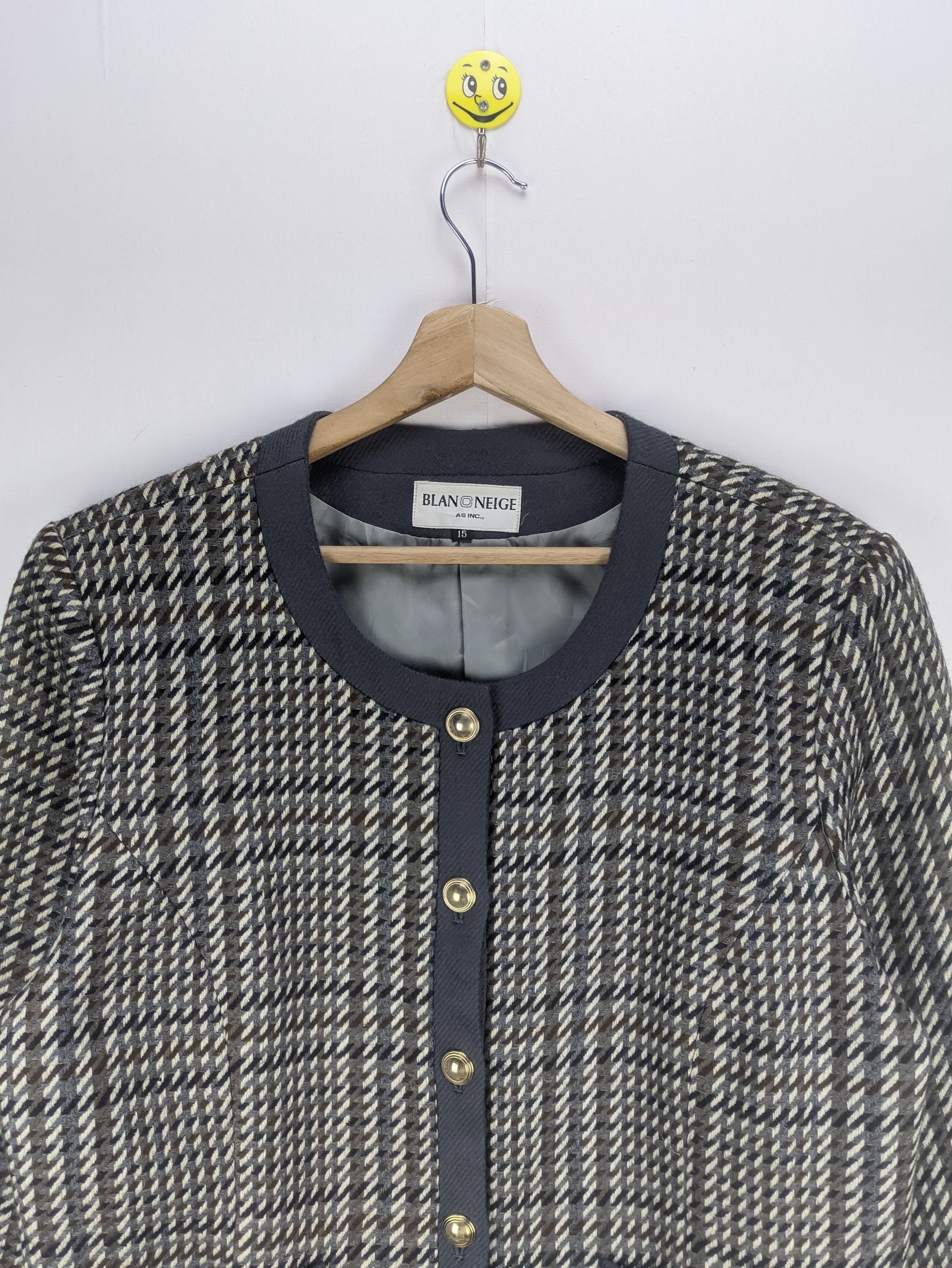 Japanese Brand Steals🔥Vintage Cardigan Coat Jacket by Blancneige Size M / US 6-8 / IT 42-44 - 3 Thumbnail