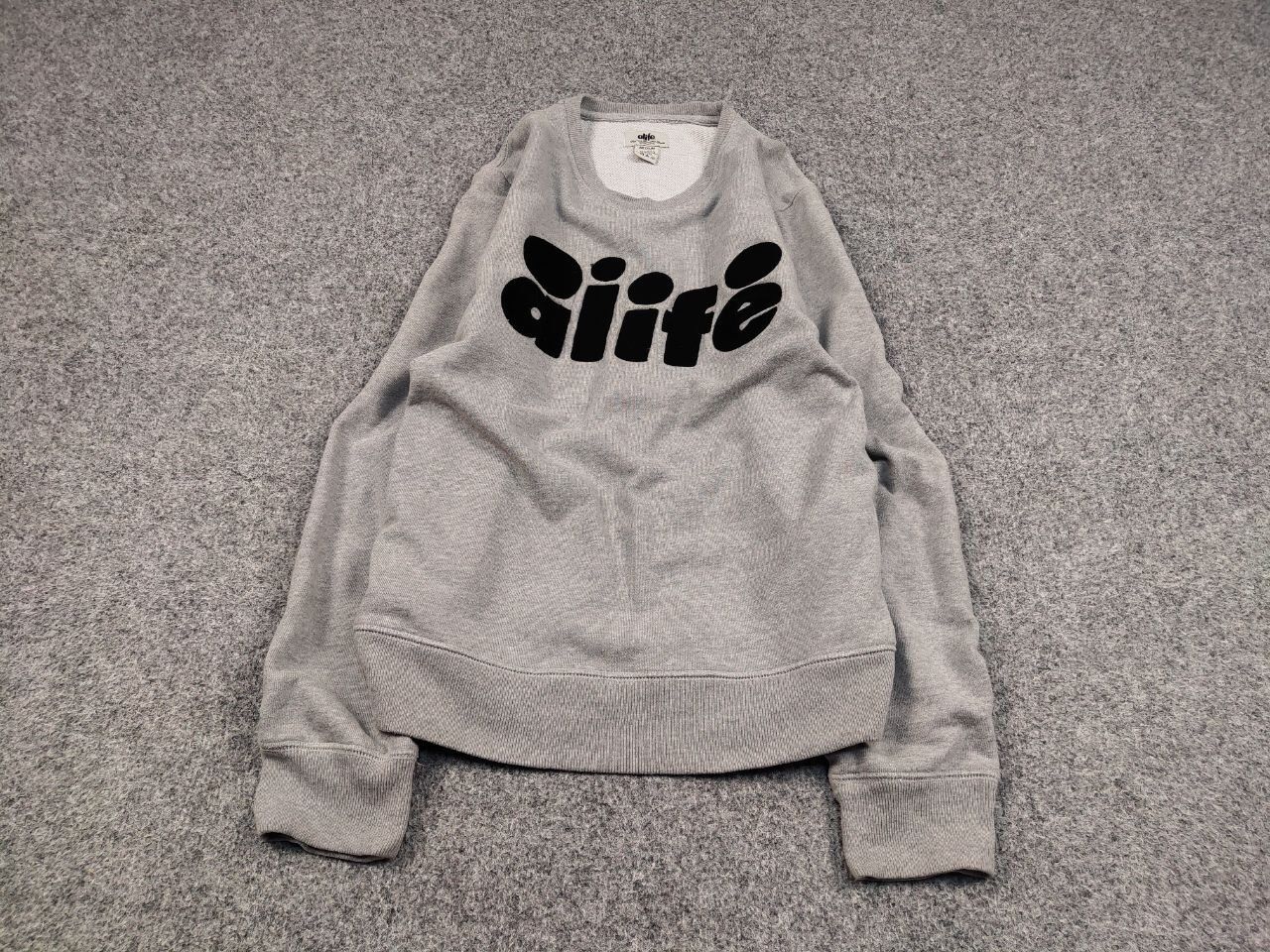 Alife Alife Vintage Embroidered logo gray crew Check Sweatshirt Size US M / EU 48-50 / 2 - 2 Thumbnail