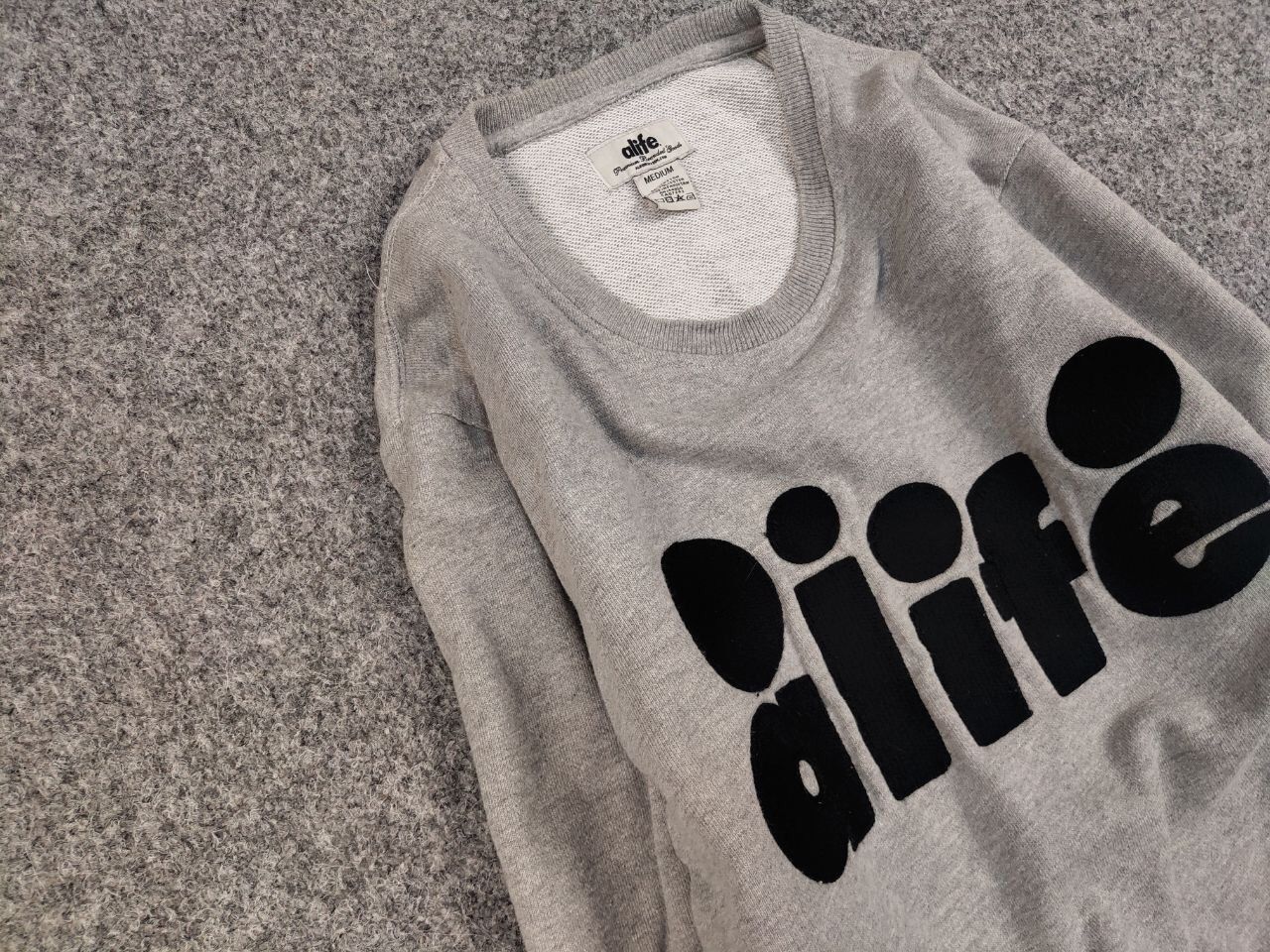Alife Alife Vintage Embroidered logo gray crew Check Sweatshirt Size US M / EU 48-50 / 2 - 6 Thumbnail