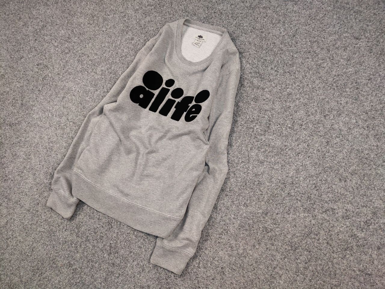 Alife Alife Vintage Embroidered logo gray crew Check Sweatshirt Size US M / EU 48-50 / 2 - 3 Thumbnail