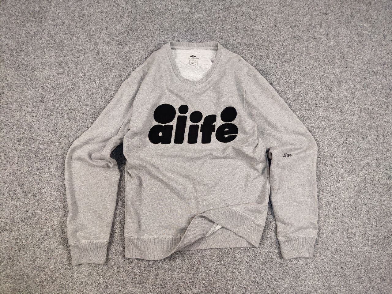 Alife Alife Vintage Embroidered logo gray crew Check Sweatshirt Size US M / EU 48-50 / 2 - 14 Thumbnail