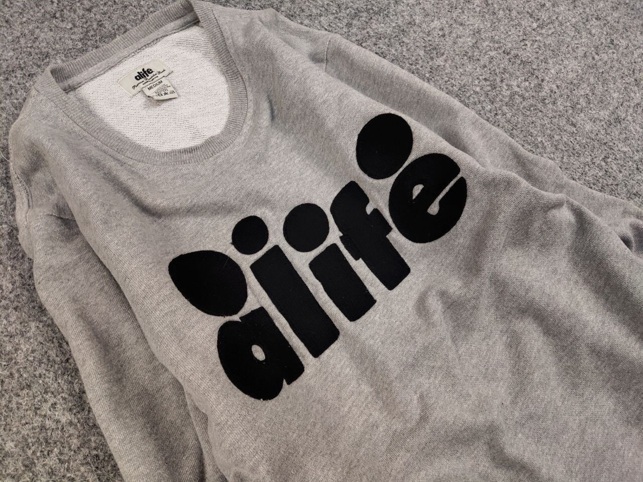 Alife Alife Vintage Embroidered logo gray crew Check Sweatshirt Size US M / EU 48-50 / 2 - 11 Thumbnail