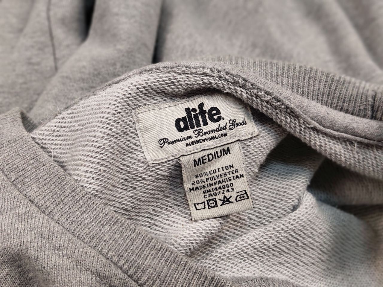 Alife Alife Vintage Embroidered logo gray crew Check Sweatshirt Size US M / EU 48-50 / 2 - 18 Thumbnail