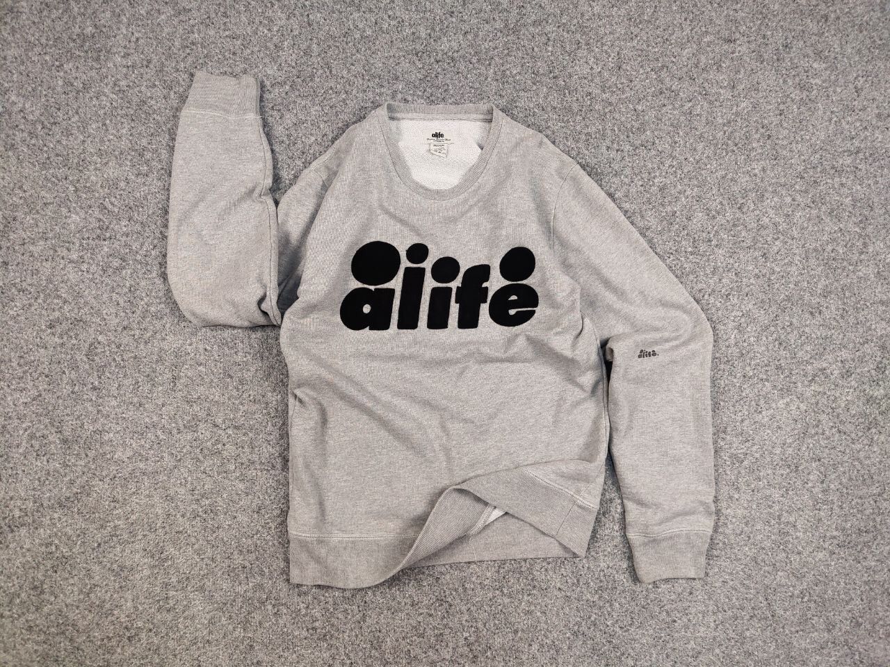 Alife Alife Vintage Embroidered logo gray crew Check Sweatshirt Size US M / EU 48-50 / 2 - 12 Thumbnail