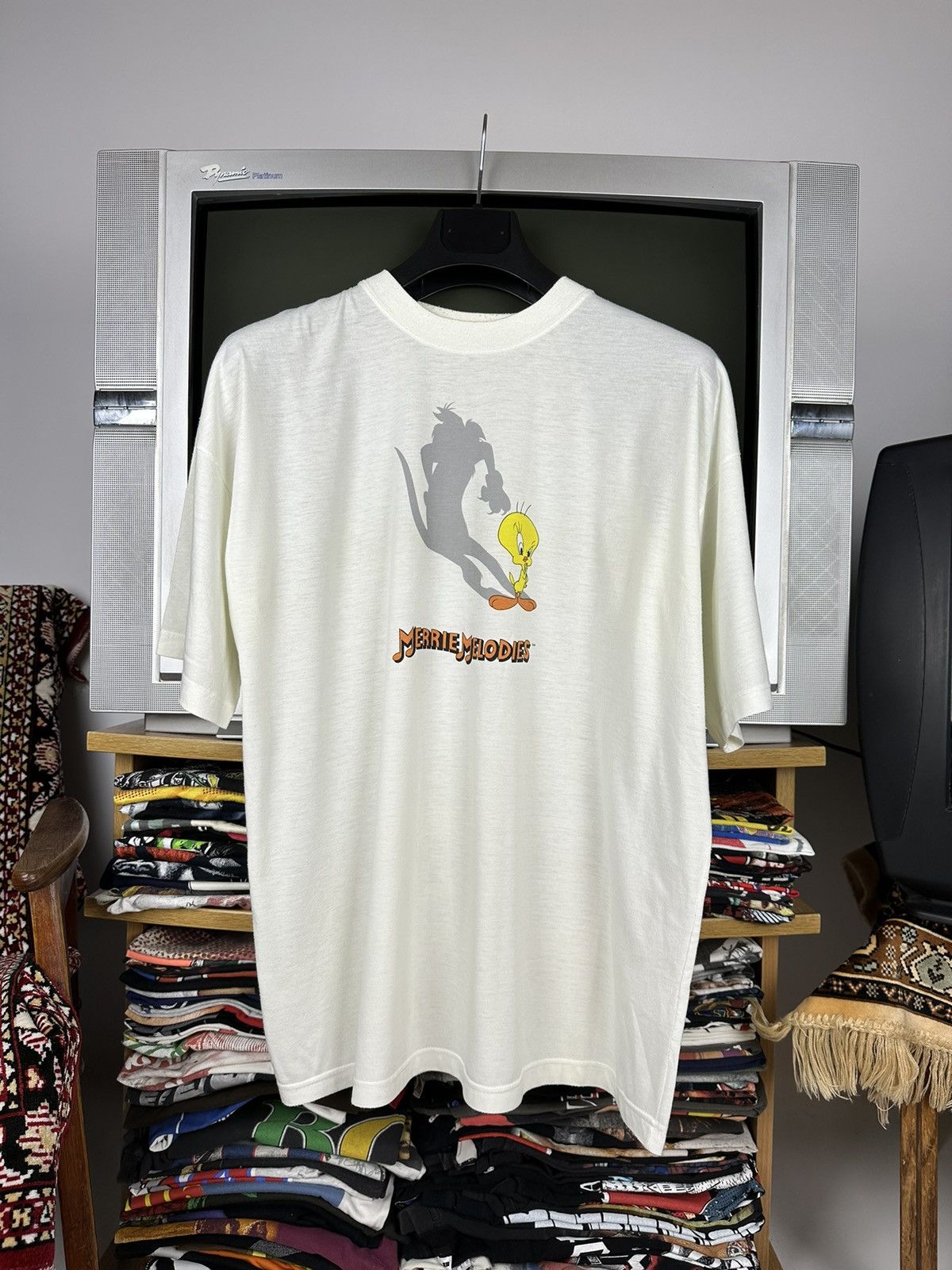 Cartoon Network × Vintage × Warner Bros Vintage 1999 Warner Bros. Looney Tunes ‘Tweety’ T-Shirt Size US L / EU 52-54 / 3 - 2 Thumbnail