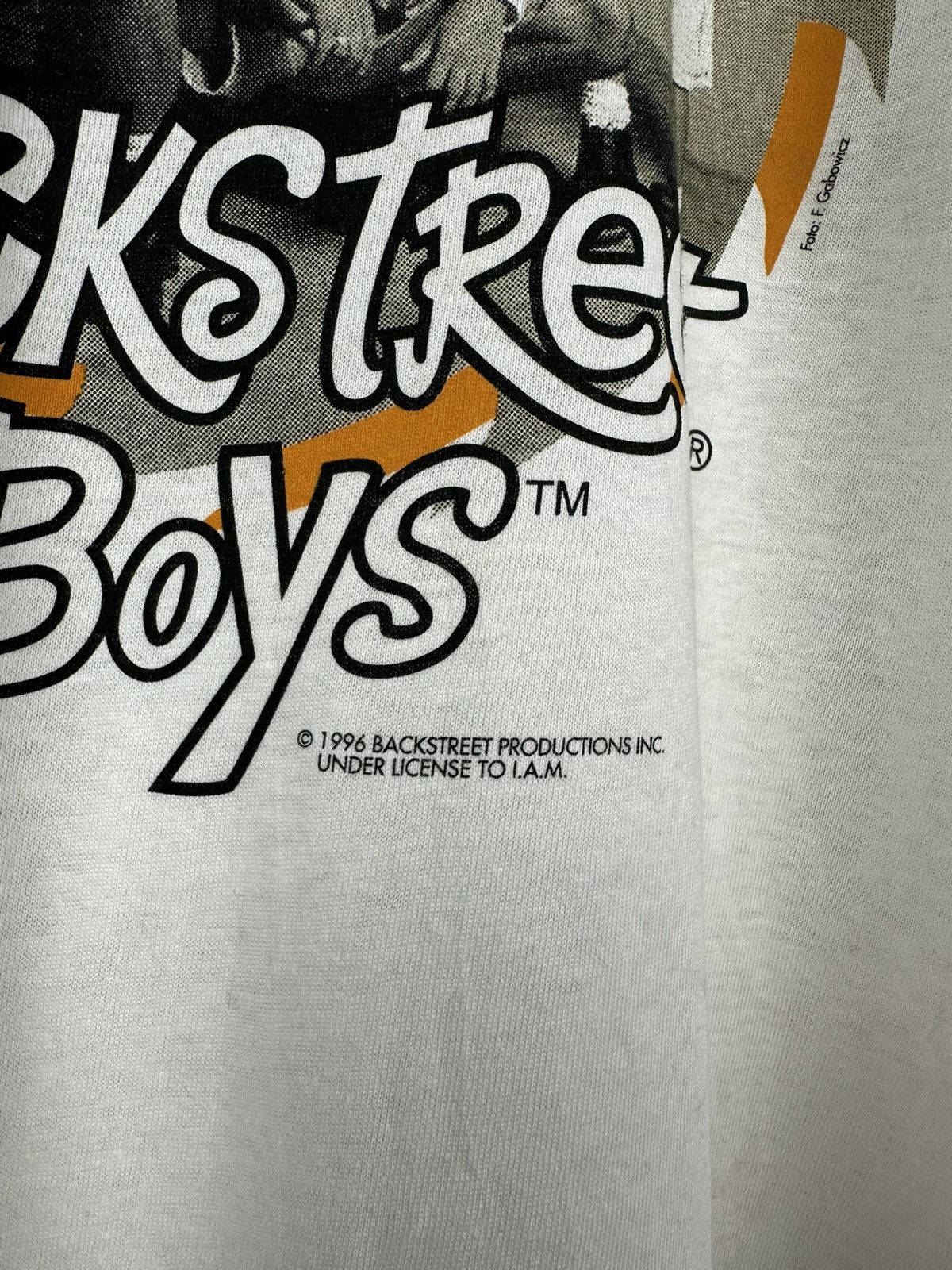 Band Tees × Vintage Vintage 1996 Backstreet Boys Band T-Shirt Size US L / EU 52-54 / 3 - 5 Thumbnail