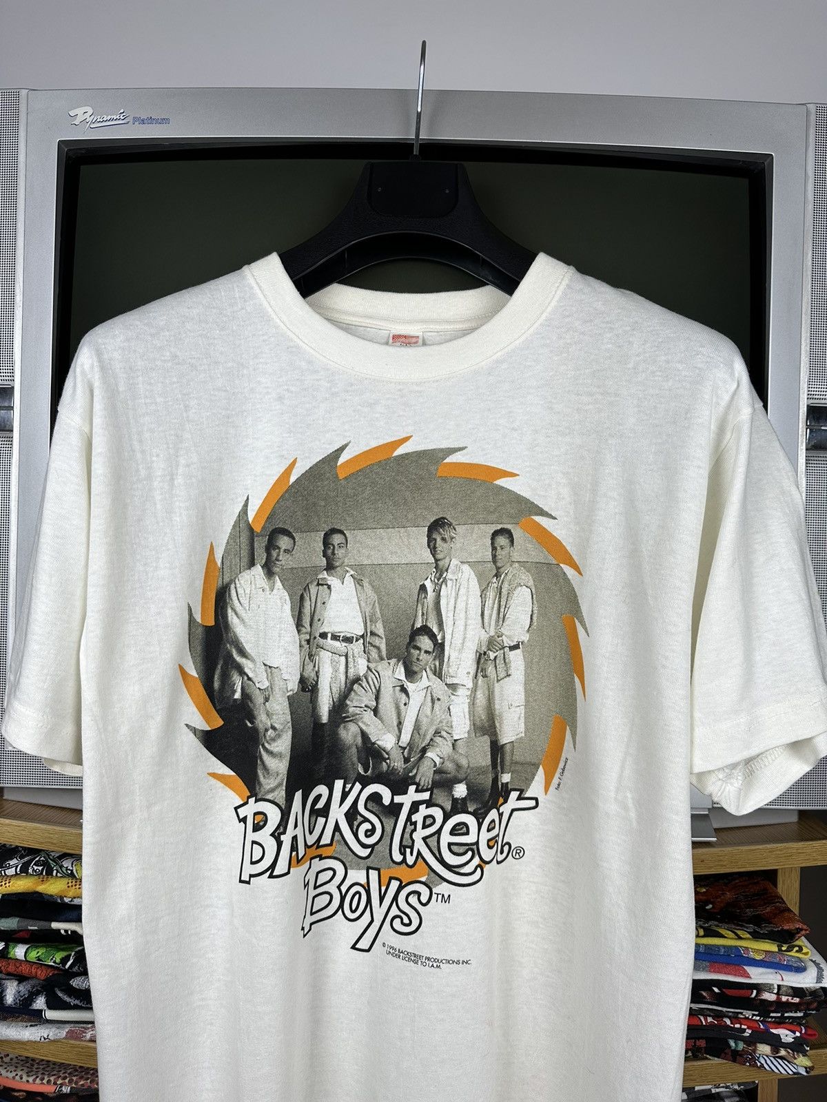 Band Tees × Vintage Vintage 1996 Backstreet Boys Band T-Shirt Size US L / EU 52-54 / 3 - 1 Thumbnail