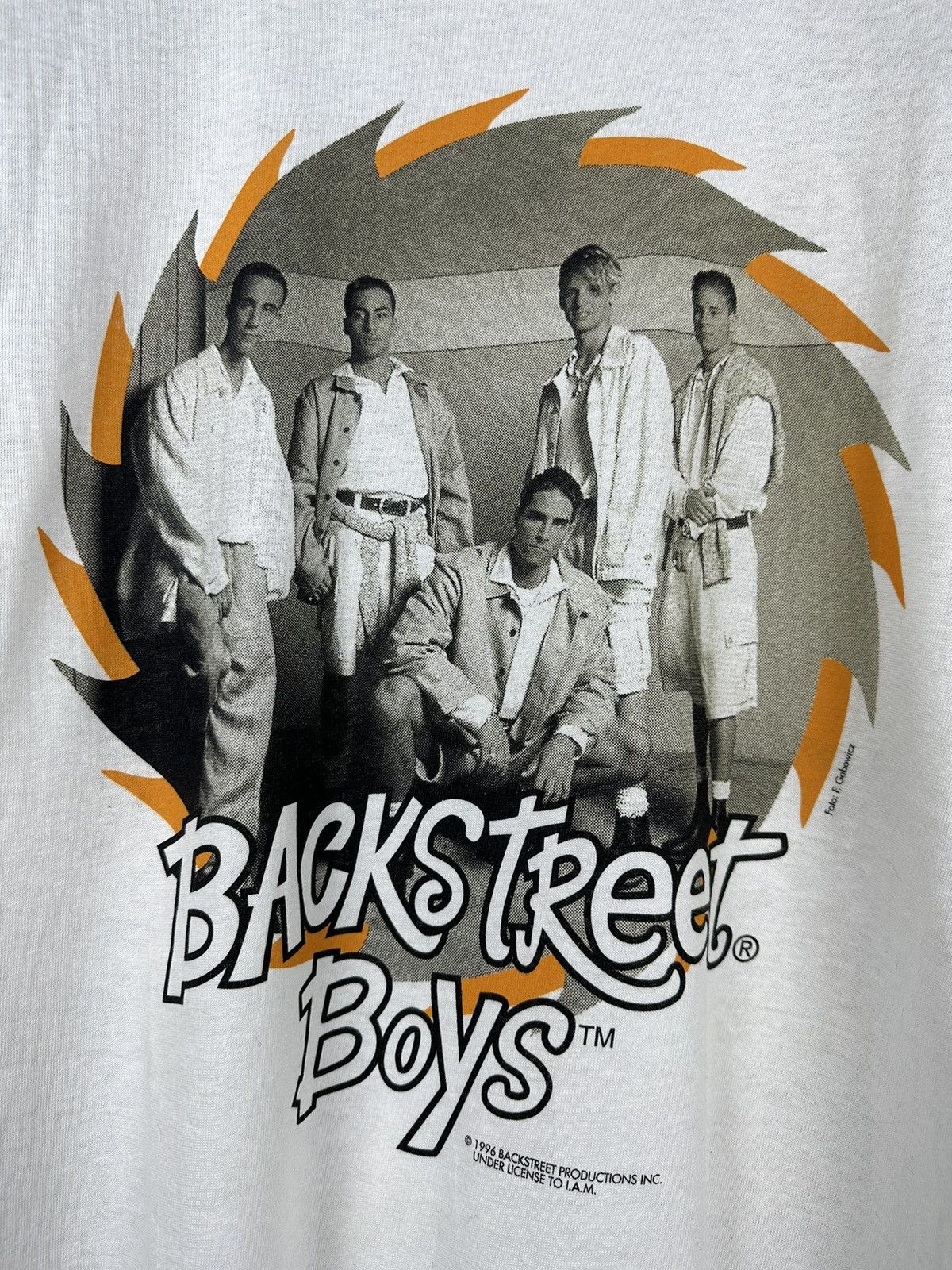 Band Tees × Vintage Vintage 1996 Backstreet Boys Band T-Shirt Size US L / EU 52-54 / 3 - 4 Thumbnail