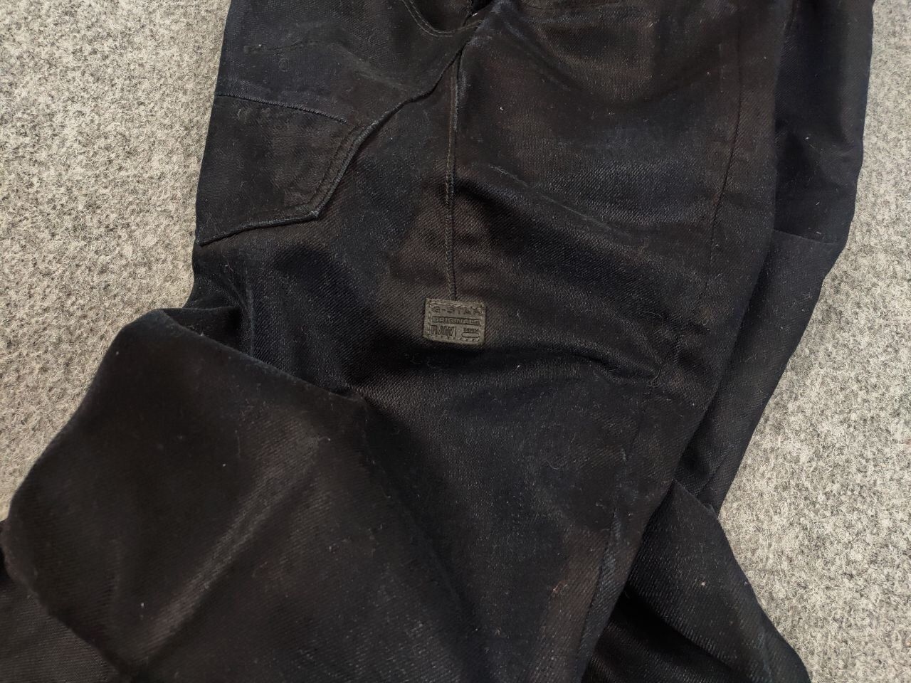 G-Star G Star Raw Lanc 3D Tapered Dark Denim Jeans Vintage Style Size US 33 - 8 Thumbnail