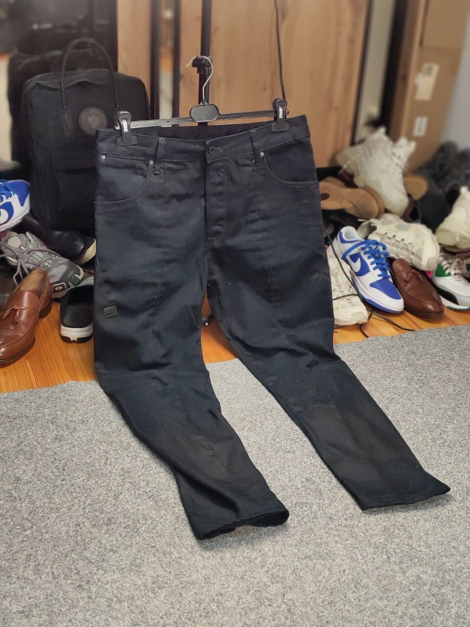 G-Star G Star Raw Lanc 3D Tapered Dark Denim Jeans Vintage Style Size US 33 - 17 Thumbnail