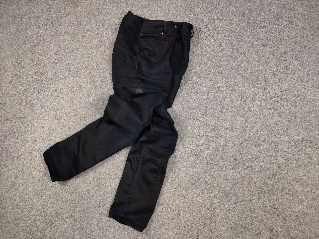 G-Star G Star Raw Lanc 3D Tapered Dark Denim Jeans Vintage Style Size US 33 - 3 Thumbnail
