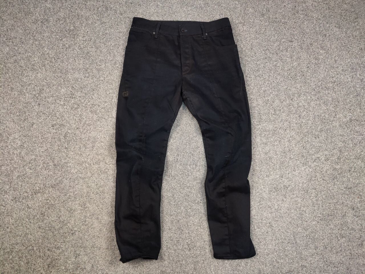G-Star G Star Raw Lanc 3D Tapered Dark Denim Jeans Vintage Style Size US 33 - 9 Thumbnail
