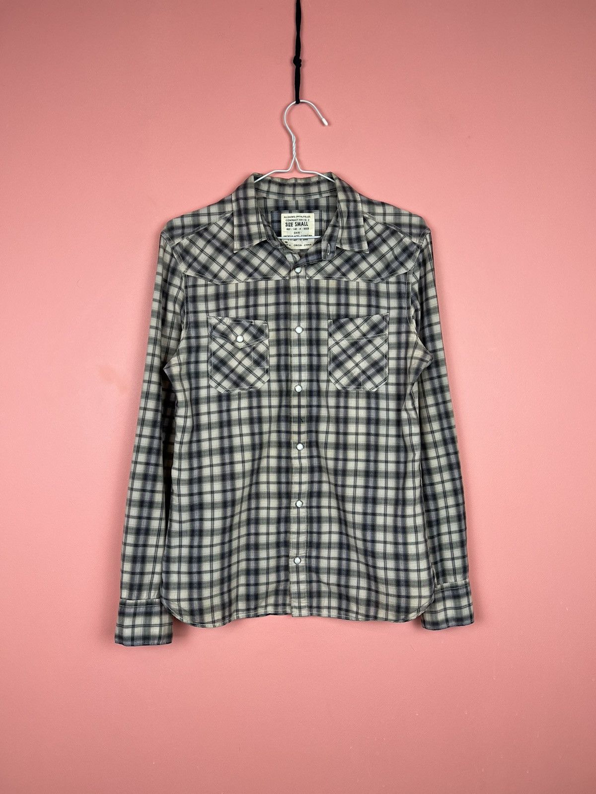 Allsaints Allsaints casual shirt vintage streetwear Size US S / EU 44-46 / 1 - 1 Thumbnail
