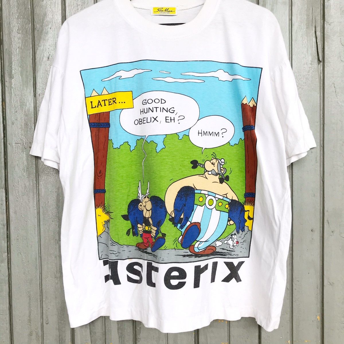 Vintage *🔥 Vintage ASTERIX comics cartoon 90s Size US XL / EU 56 / 4 - 2 Thumbnail