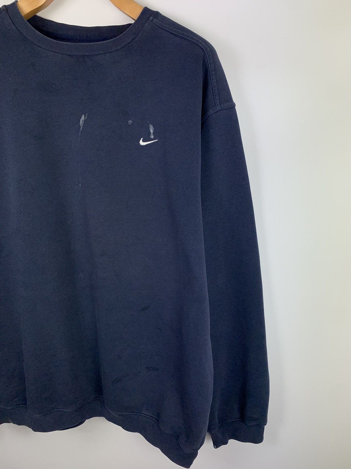 Nike VTG Y2K 90s Nike distressed crew neck sweatshirt pullover Size US XL / EU 56 / 4 - 2 Thumbnail