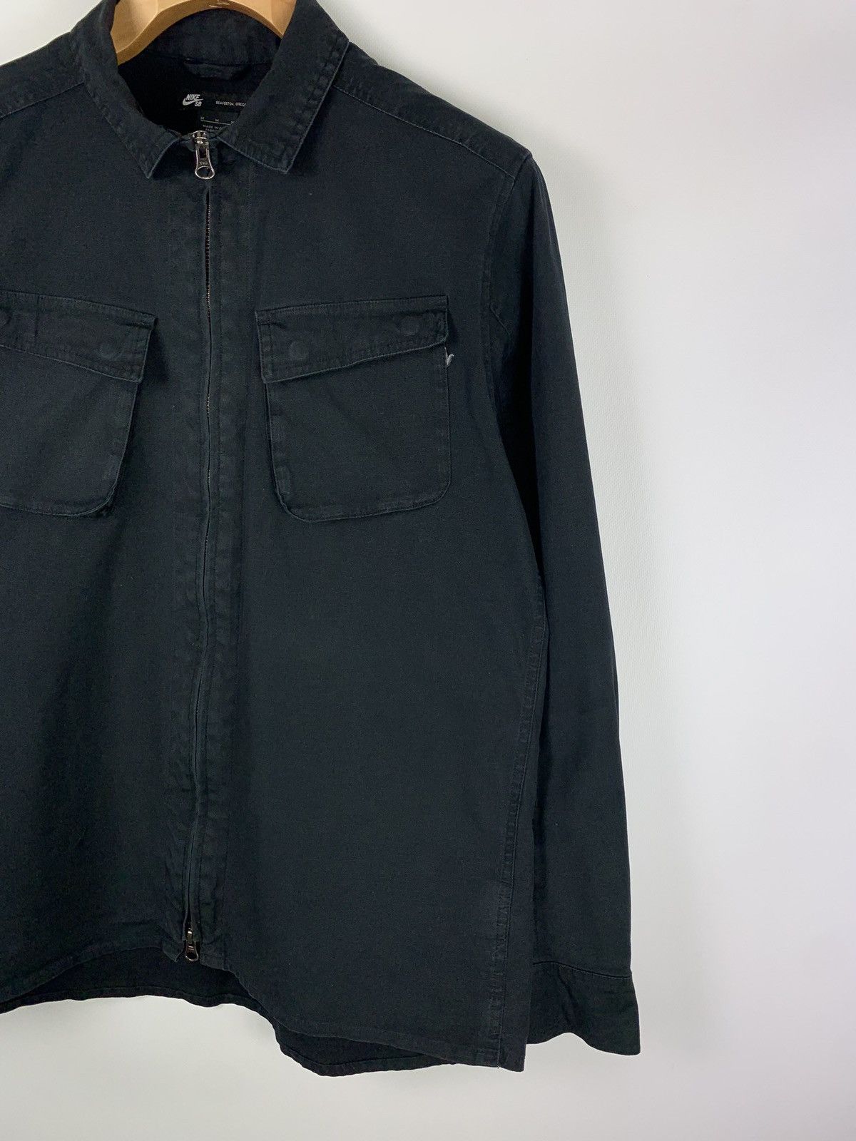 Other Nike SB Skateboarding men’s full zip overshirt size M black Size US M / EU 48-50 / 2 - 2 Thumbnail