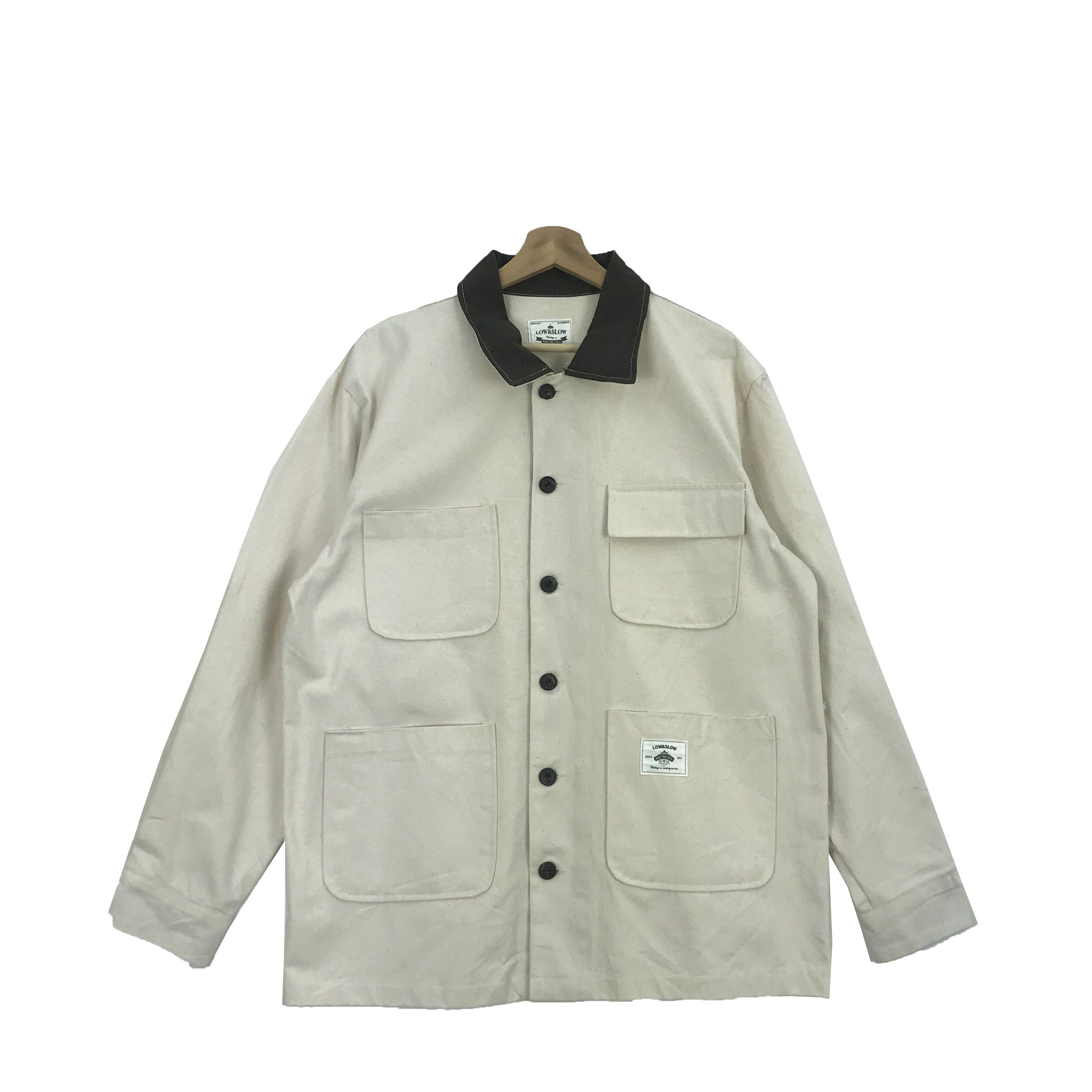 Japanese Brand × Vintage Vintage Low & Slow Chore Jacket Canvas Chore Jacket Size US L / EU 52-54 / 3 - 1 Thumbnail