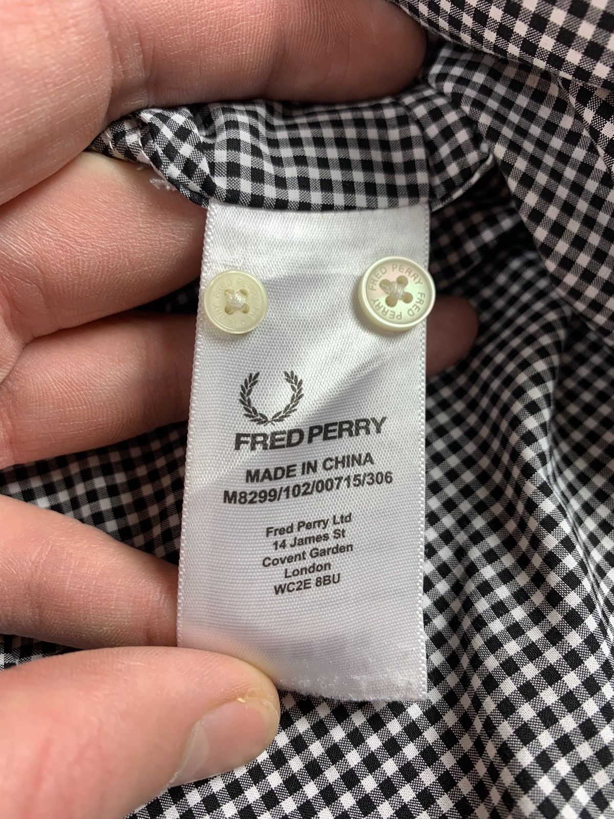 Fred Perry Fred Perry men’s checked long sleeve shirt size S Size US S / EU 44-46 / 1 - 8 Thumbnail