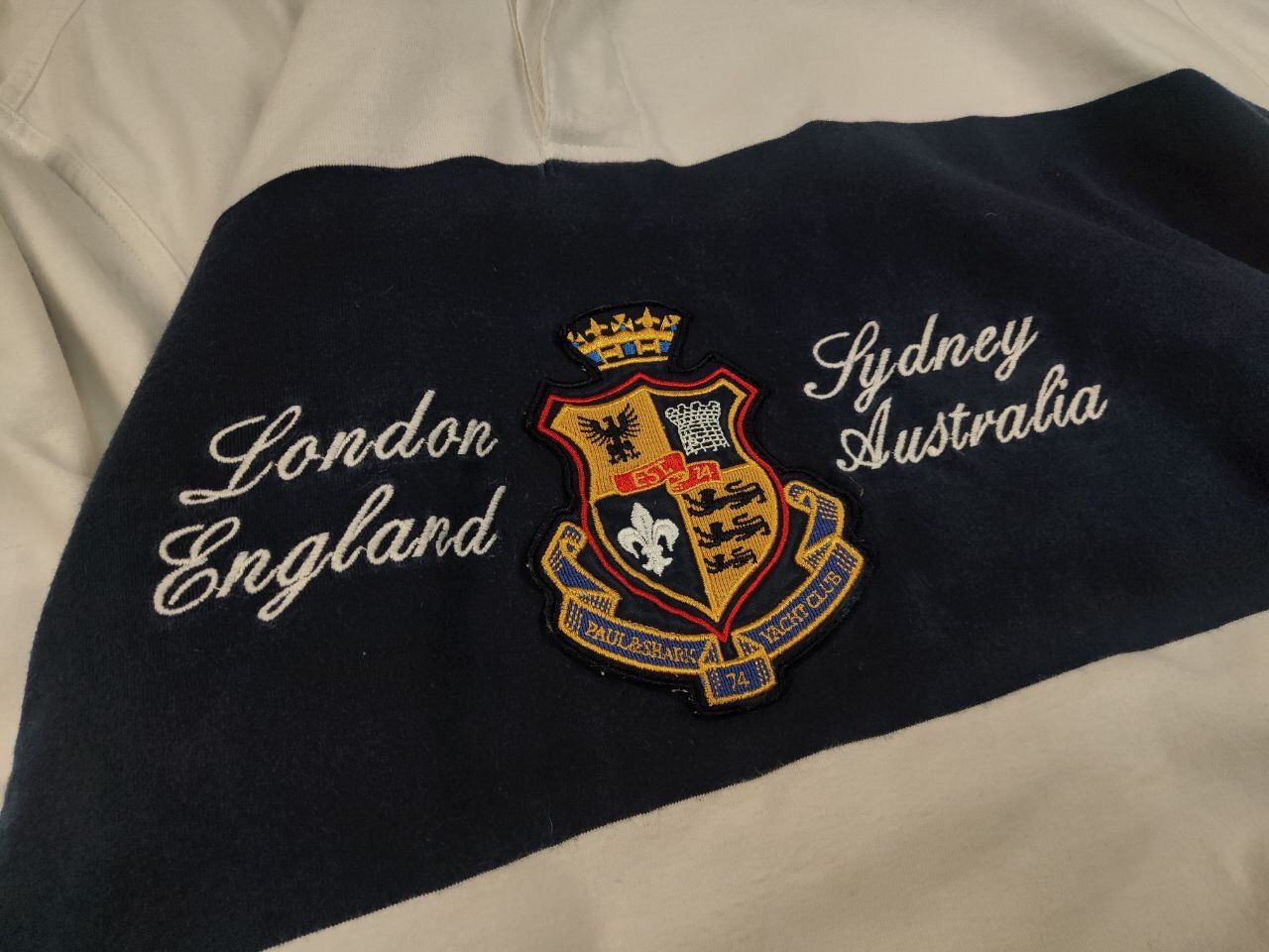 Paul & Shark Vintage 90's Paul & Shark rugby long sleeve Logo Jersey Size US XL / EU 56 / 4 - 19 Thumbnail