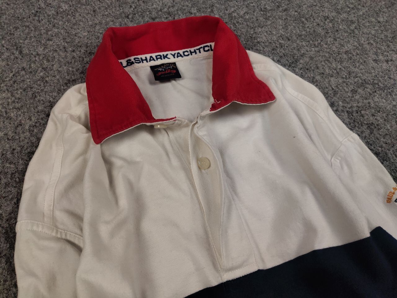 Paul & Shark Vintage 90's Paul & Shark rugby long sleeve Logo Jersey Size US XL / EU 56 / 4 - 14 Thumbnail