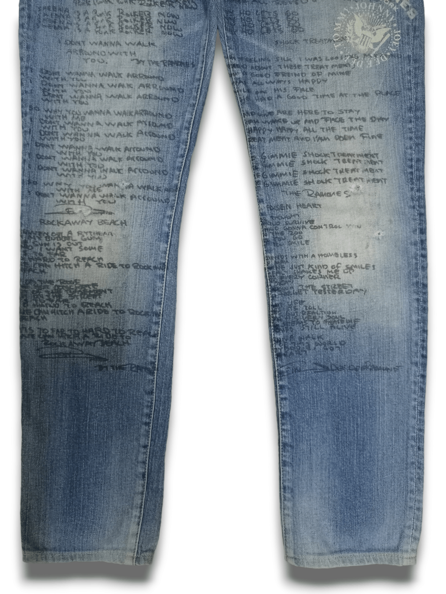 Hysteric Glamour Vintage Hysteric Glamour Ramones Studs Distressed Jeans Size US 27 - 9 Thumbnail