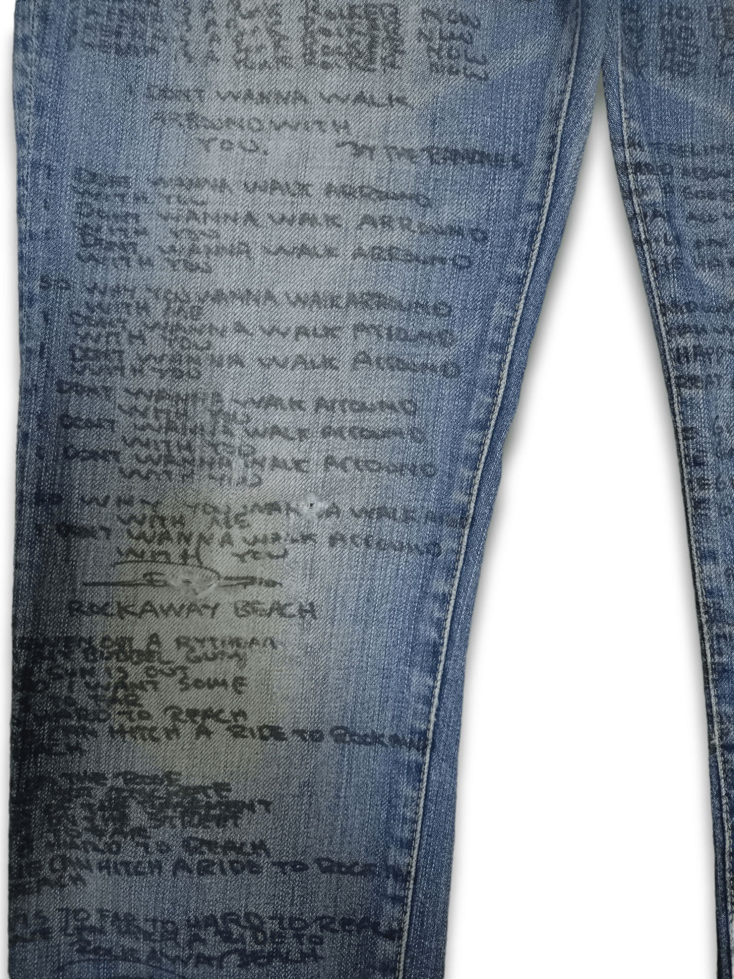 Hysteric Glamour Vintage Hysteric Glamour Ramones Studs Distressed Jeans Size US 27 - 7 Thumbnail