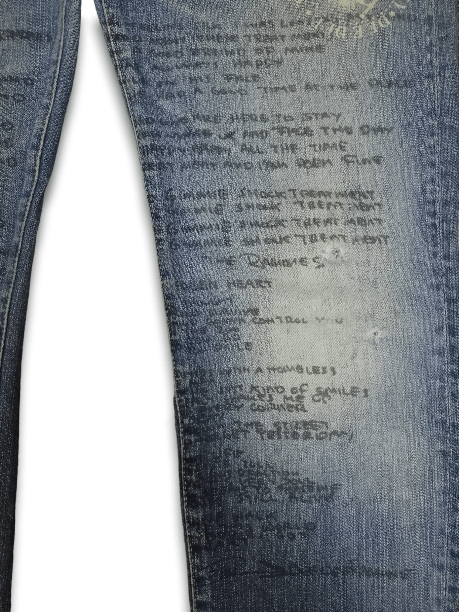 Hysteric Glamour Vintage Hysteric Glamour Ramones Studs Distressed Jeans Size US 27 - 8 Thumbnail