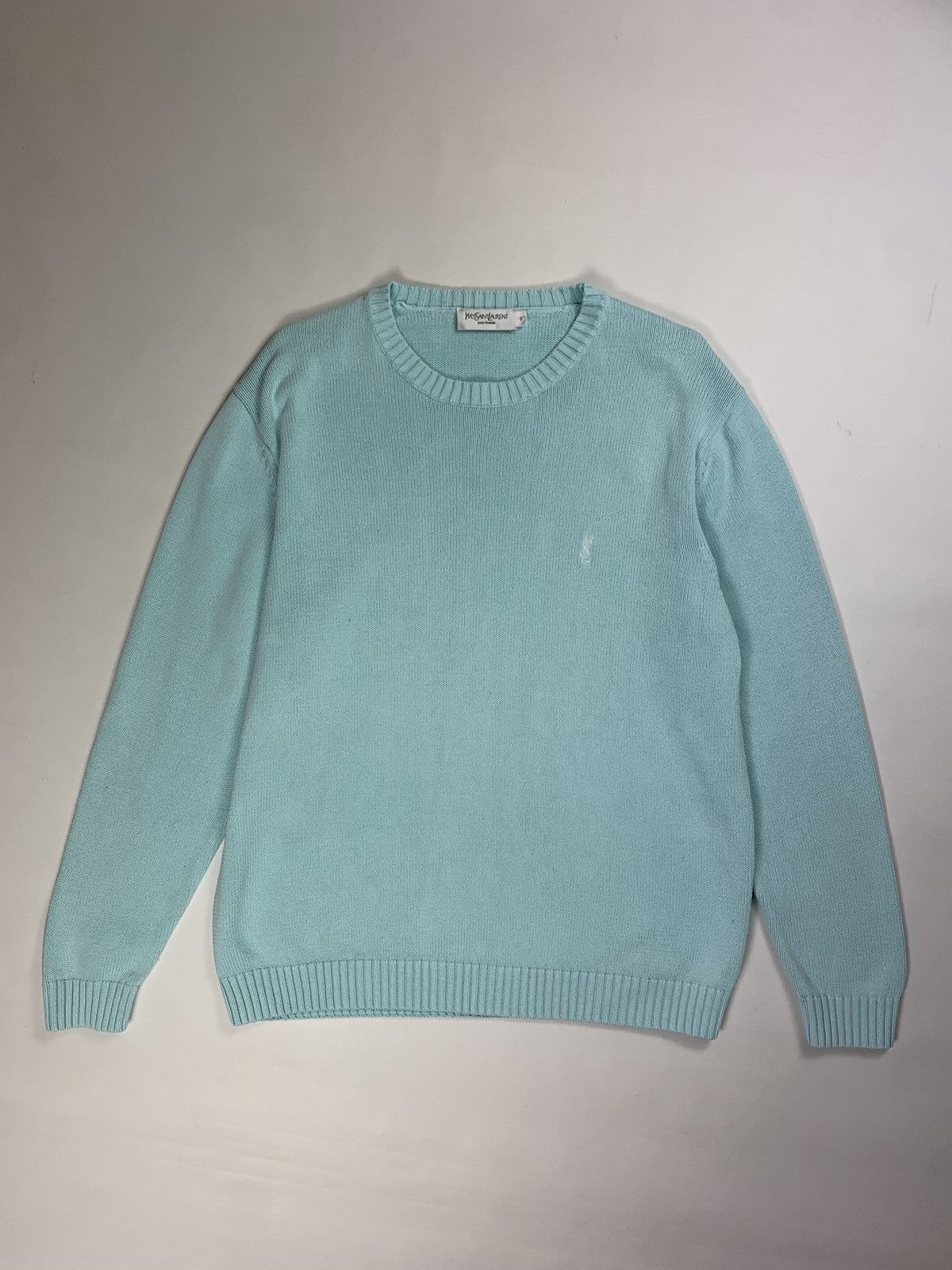 image of Vintage VTG 90's YVES Saint Laurent Men’S Knitted Sweater Pullover, Men's (Size Small)