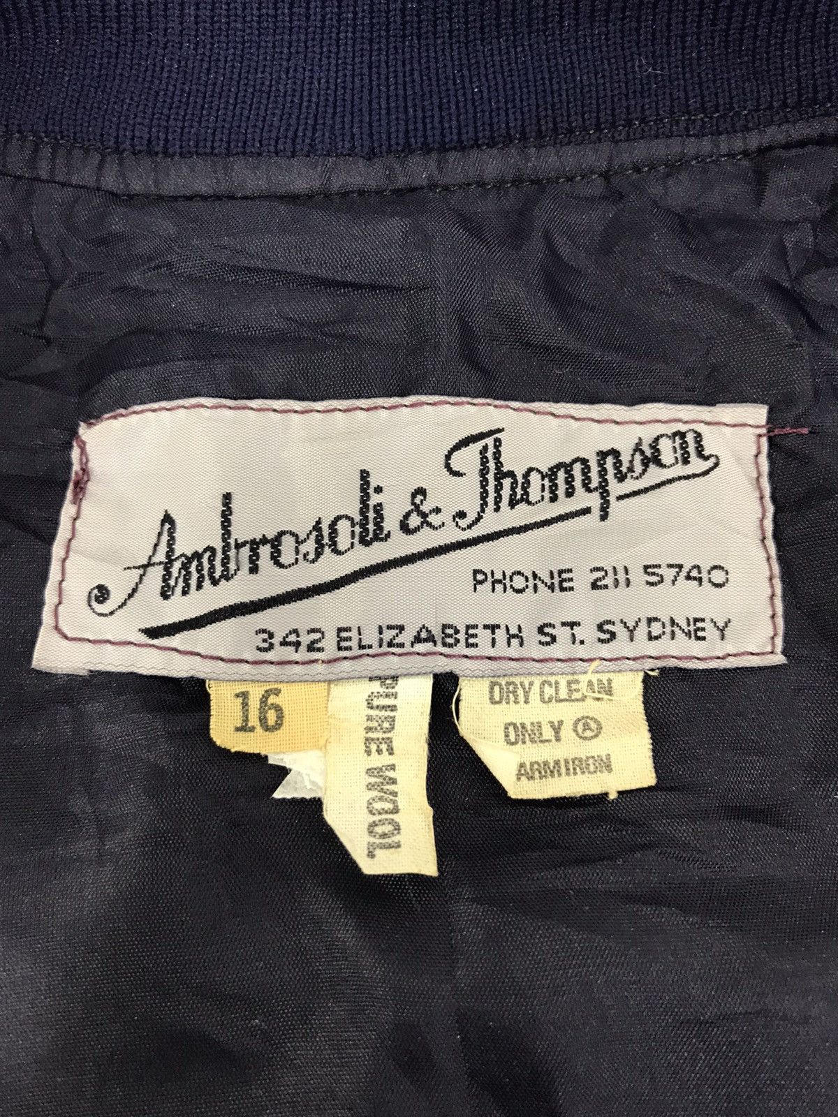 Vintage RARE Ambrosoli & Thompson Elizabeth St. Sydney Jacket Size US M / EU 48-50 / 2 - 3 Thumbnail