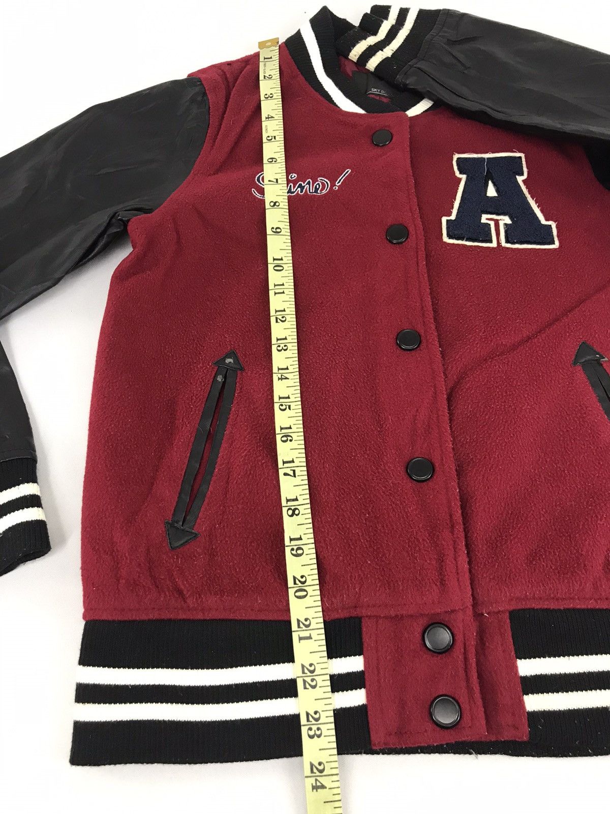 Japanese Brand Sky Bomber Shine Embroidery Big Logo A Varsity Jacket Size US S / EU 44-46 / 1 - 12 Thumbnail