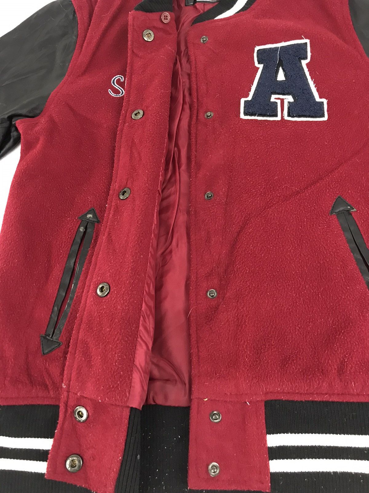Japanese Brand Sky Bomber Shine Embroidery Big Logo A Varsity Jacket Size US S / EU 44-46 / 1 - 5 Thumbnail
