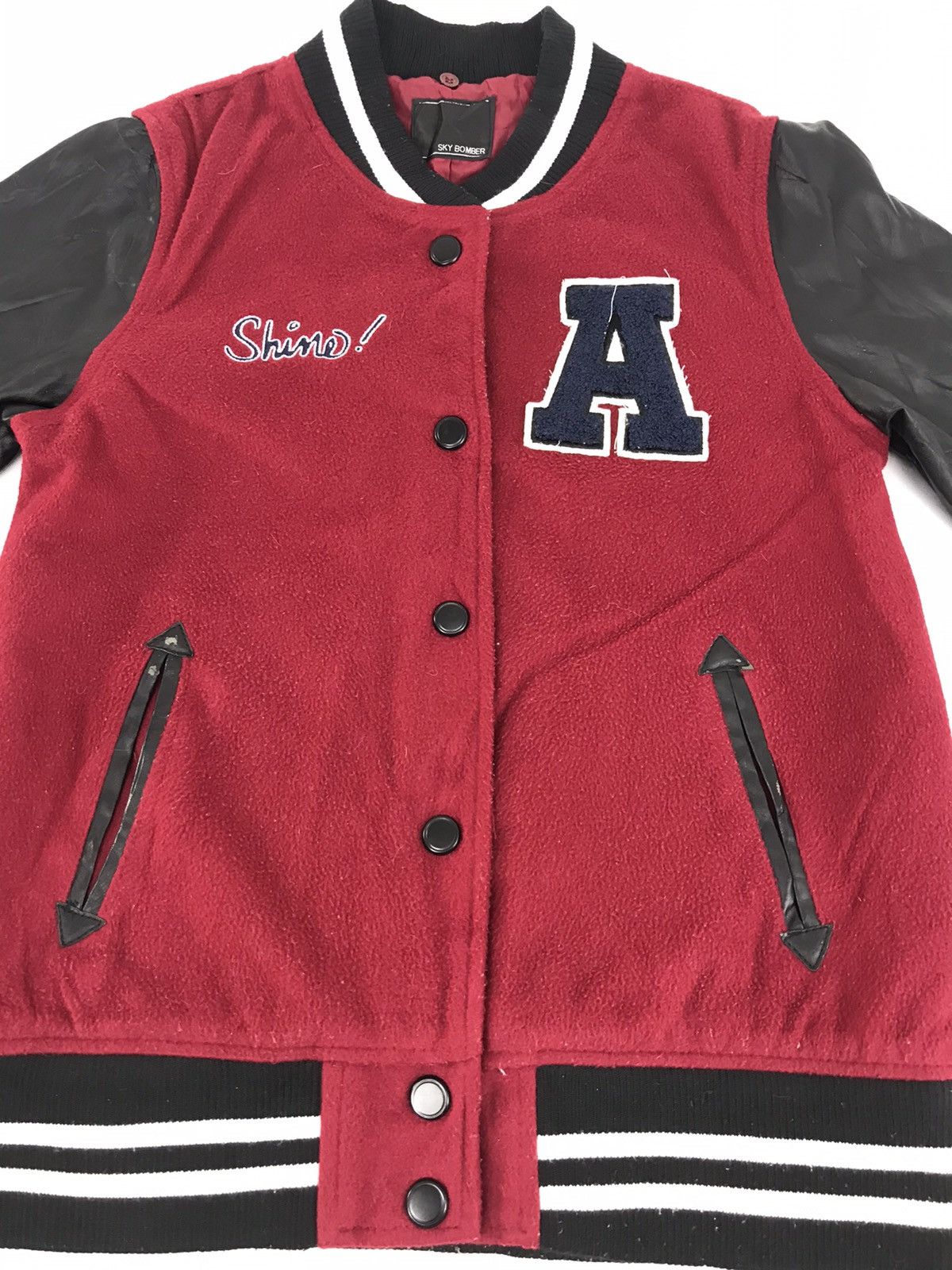 Japanese Brand Sky Bomber Shine Embroidery Big Logo A Varsity Jacket Size US S / EU 44-46 / 1 - 3 Thumbnail
