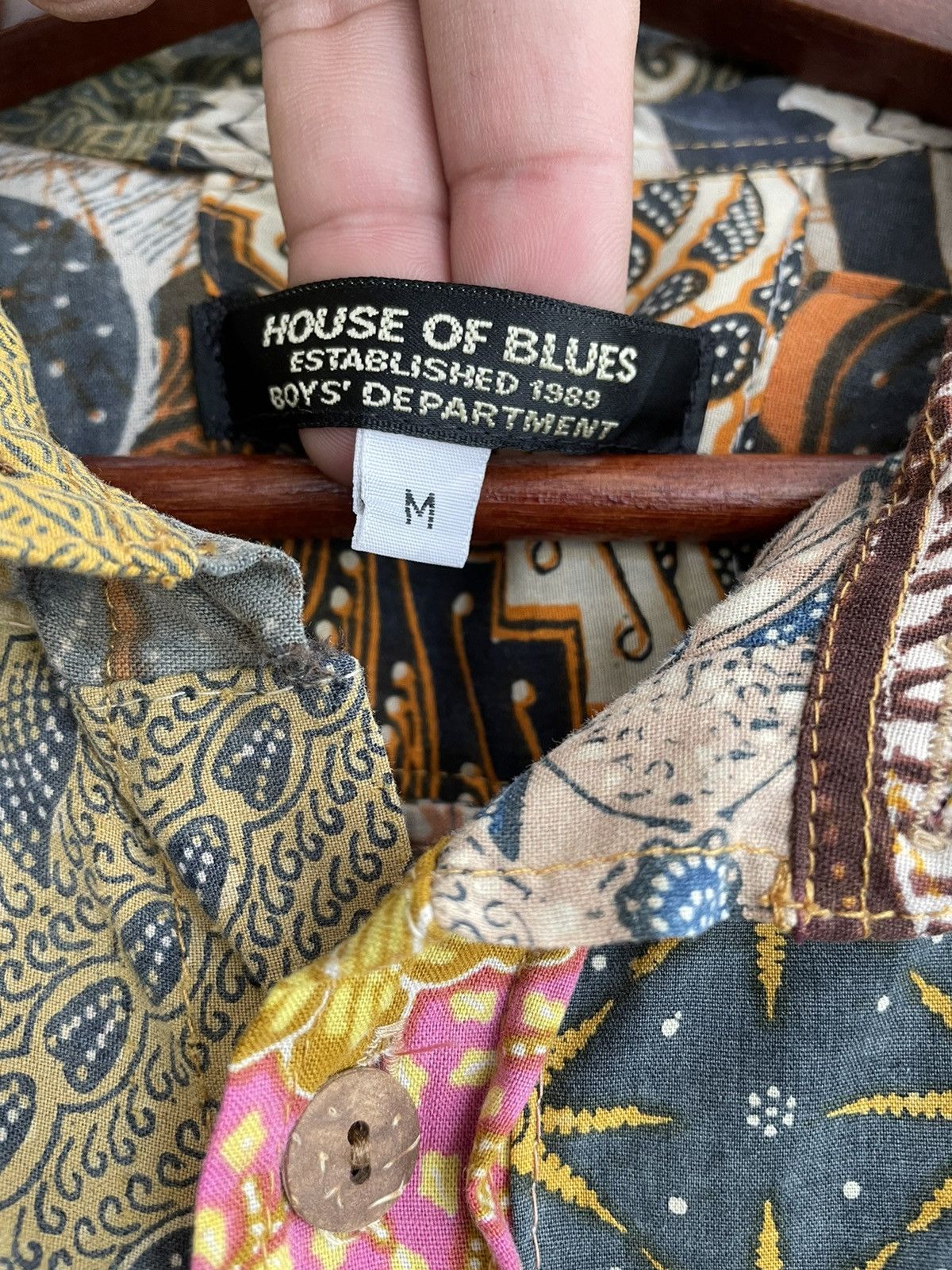 Japanese Brand HOUSE OF BLUES PATCHWORK BORO SHIRT Size US M / EU 48-50 / 2 - 6 Thumbnail