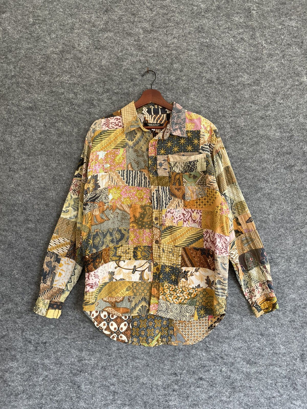 Japanese Brand HOUSE OF BLUES PATCHWORK BORO SHIRT Size US M / EU 48-50 / 2 - 1 Thumbnail
