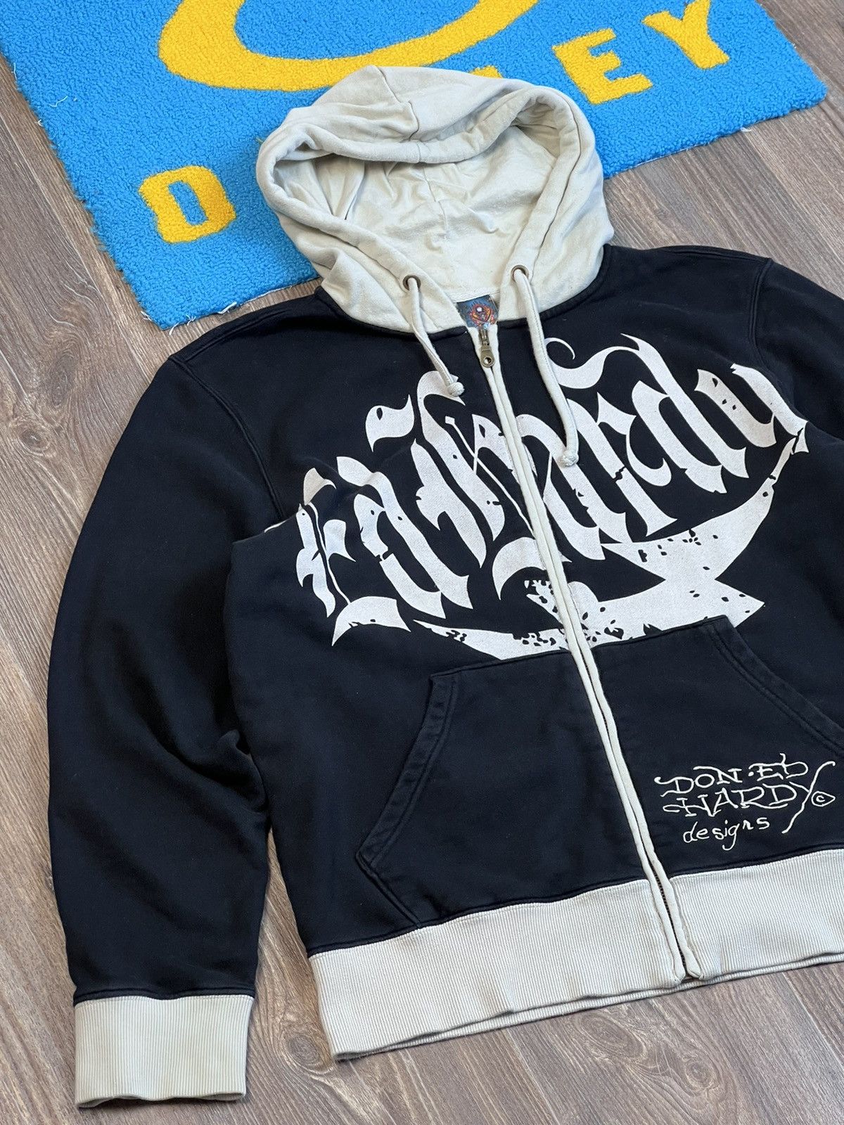 Christian Audigier Ed Hardy by Christian Audigier embroidered zip hoodie Size US XL / EU 56 / 4 - 4 Thumbnail