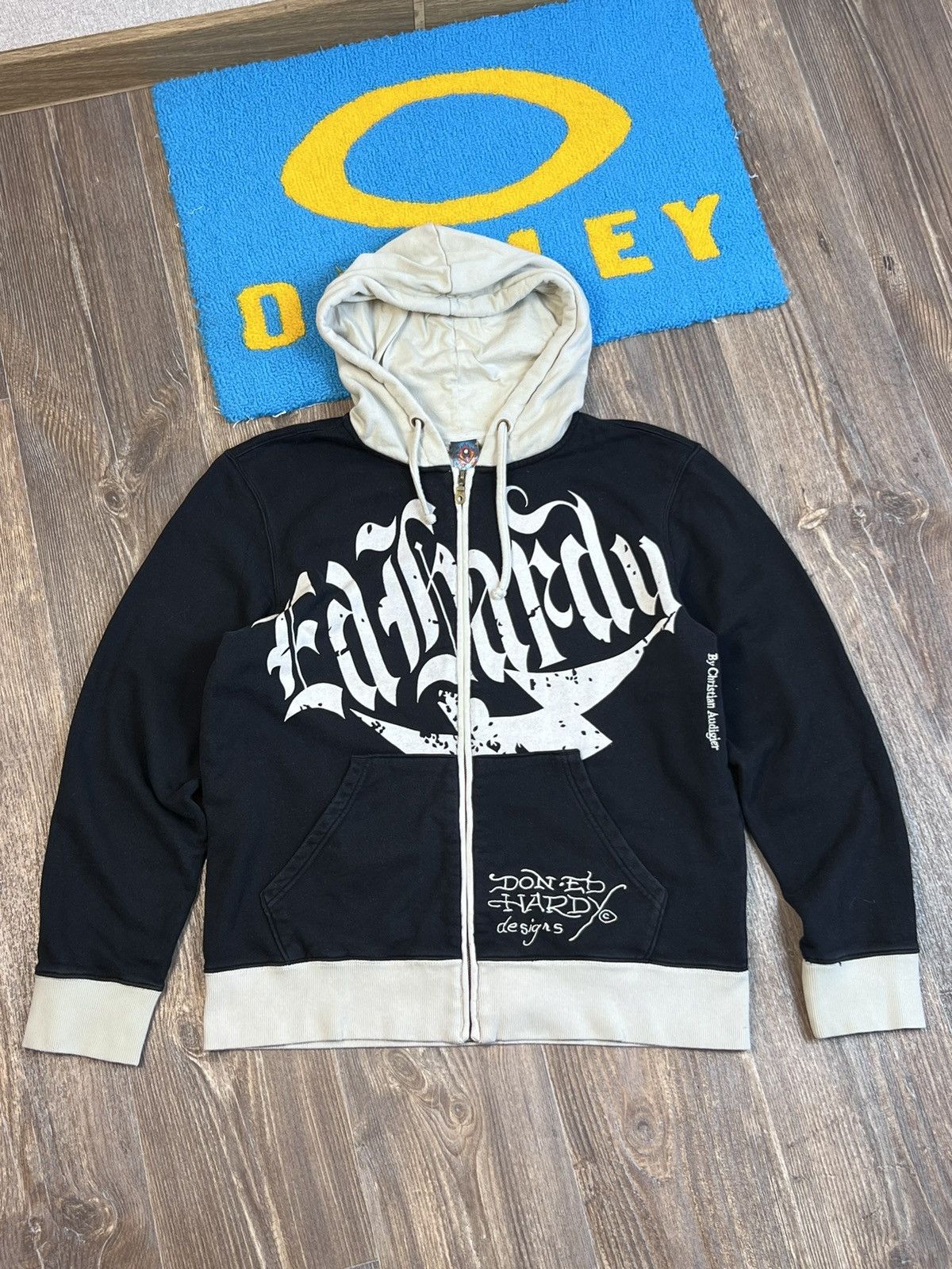 Christian Audigier Ed Hardy by Christian Audigier embroidered zip hoodie Size US XL / EU 56 / 4 - 2 Thumbnail