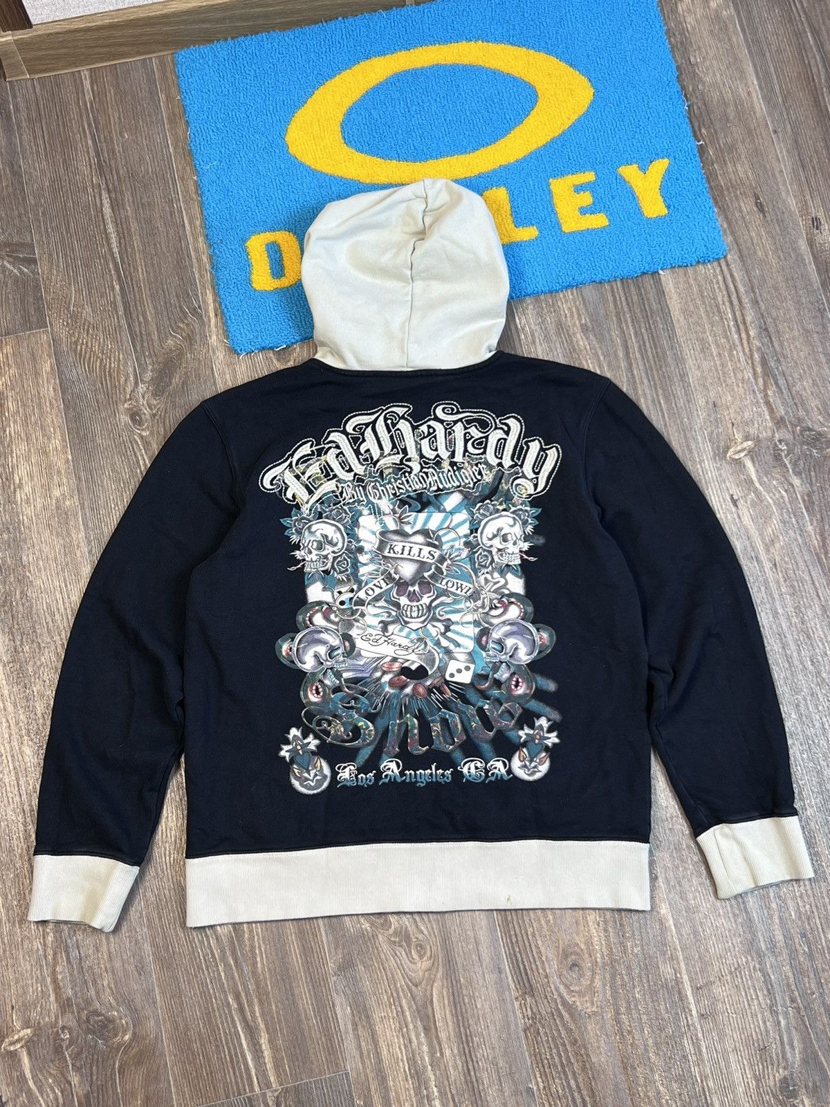 Christian Audigier Ed Hardy by Christian Audigier embroidered zip hoodie Size US XL / EU 56 / 4 - 1 Thumbnail