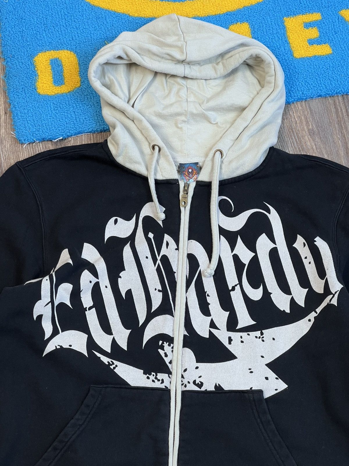 Christian Audigier Ed Hardy by Christian Audigier embroidered zip hoodie Size US XL / EU 56 / 4 - 5 Thumbnail